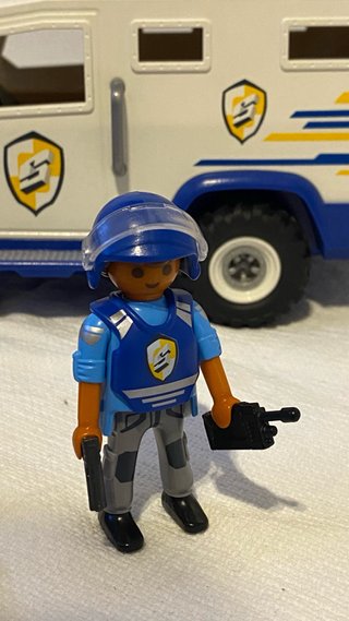 Playmobil Coche Policía con Perro y Figuras