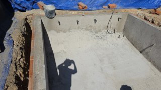 Construcción de piscina