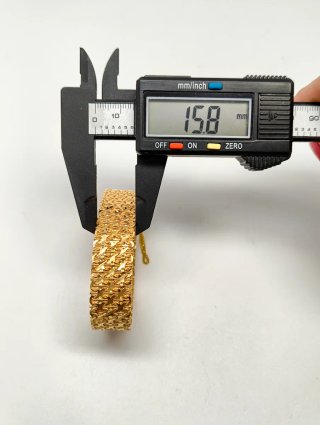Pulsera Oro 18kt malla semi rigida