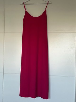 Vestido Zara Nuevo Talla M Rosa Fucsia