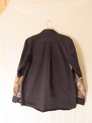 Camisa militar Realtree negra y camuflaje