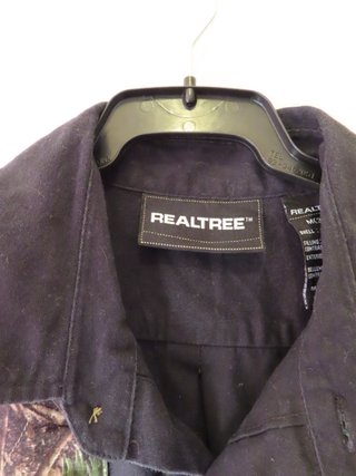 Camisa militar Realtree negra y camuflaje