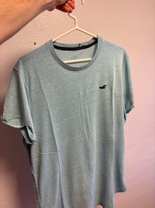 Camiseta Hollister Azul Claro Talla XL