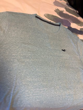 Camiseta Hollister Azul Claro Talla XL