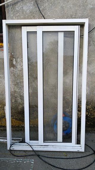 Ventana corredera aluminio blanco 93*150