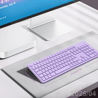 LEADSAIL Teclado Inalambrico Completo ESP Violeta