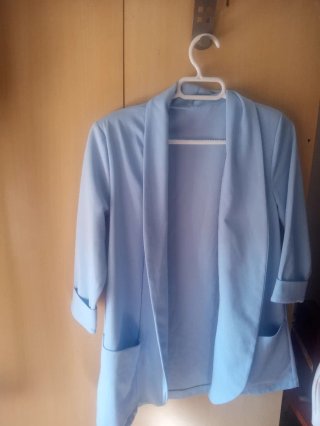 Chaqueta de vestir azul