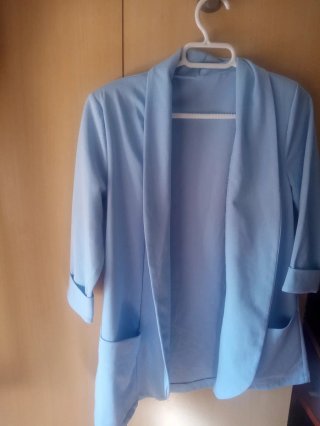 Chaqueta de vestir azul