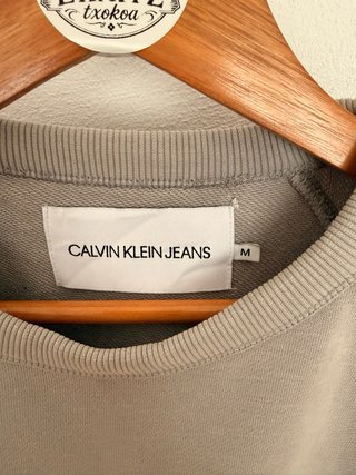 Sudadera Calvin Klein Jeans Gris Original