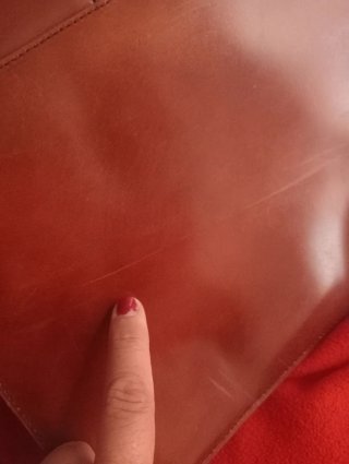 Bolso Cartera Cuero Vintage original 60's Marrón
