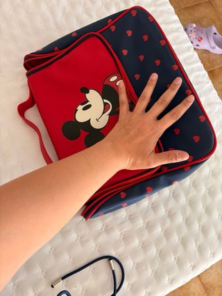 Neceser Mickey Mouse Grande Rojo y Azul