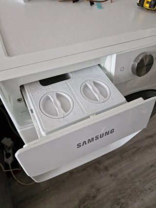 Lavadora Secadora Samsung Blanca Wd 90 9/6 kg