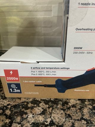 Pistola aria calda FERM 2000W