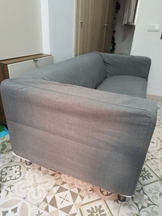 Sofá 2 plazas gris de tela, modelo 19505 - Ikea