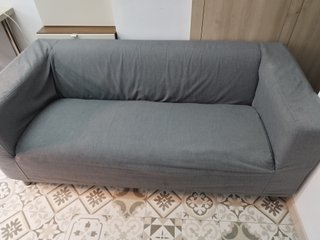 Sofá 2 plazas gris de tela, modelo 19505 - Ikea