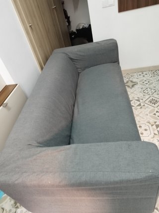 Sofá 2 plazas gris de tela, modelo 19505 - Ikea