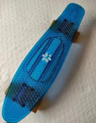 Monopatín Penny Tijuana Azul Transparente