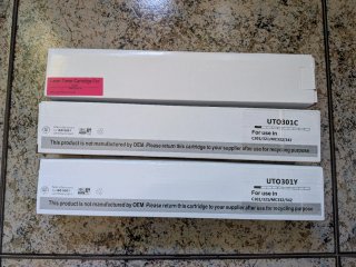 3 Tóners impresora laser OKI C301/321/mc332/342