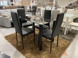 Oferta elegante comedor blanco o negro completo