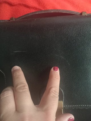 Bolso cartera vintage negro 60s