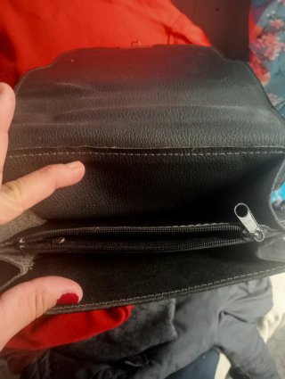 Bolso cartera vintage negro 60s