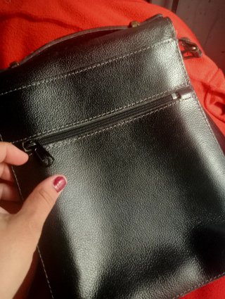 Bolso cartera vintage negro 60s