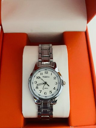 Relojes BOSRA Caballero y Mujer Plata/Blanco
