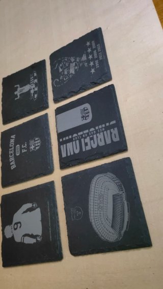 FC Barcelona posavasos pizarra 6 unidades