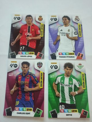 Lote 4 Ediciones Limitadas Adrenalyn 2025 2026