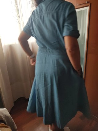 Vestido vaquero vuelo