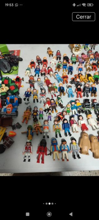 Lote Juguetes Playmobil animales y muñecos.