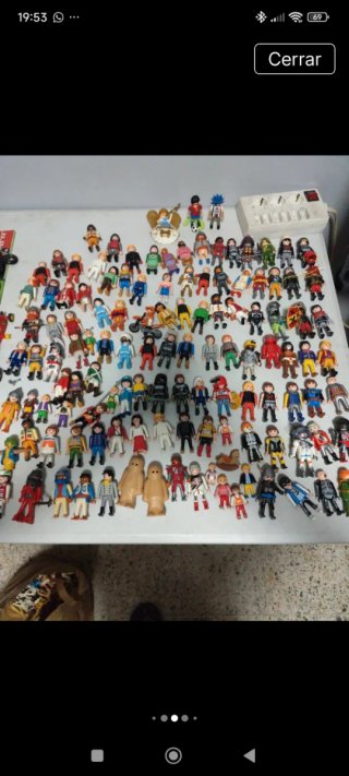 Lote Juguetes Playmobil animales y muñecos.