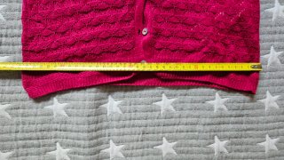 Chaqueta punto calado fucsia Stradivarius talla M