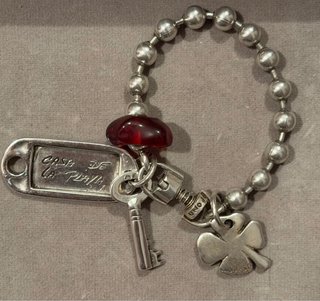 Pulsera Uno de 50 con Llave y Trébol