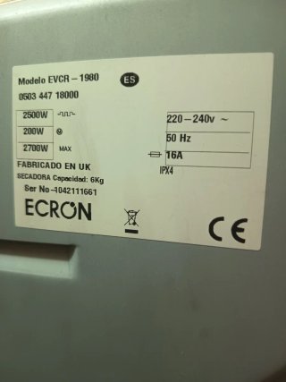 Secadora ECRON 6kg