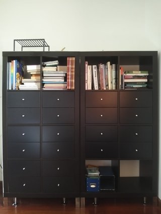 Muebles modulares negros