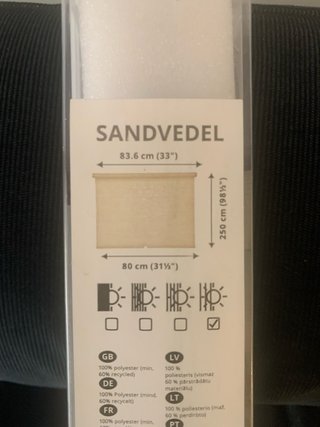 Estor IKEA Sandvedel beige 80x250