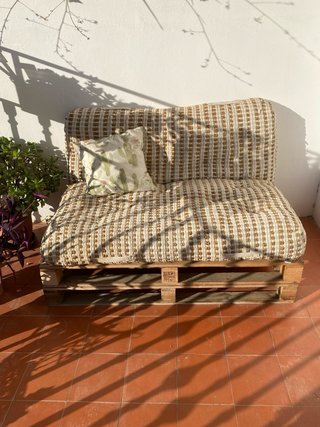Sofá de palets para terraza