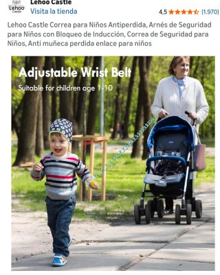 Arnés seguridad niños para muñeca Lehoo Castle