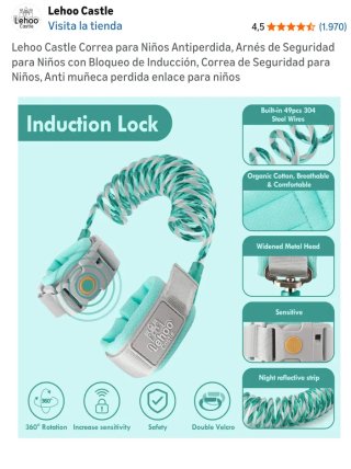 Arnés seguridad niños para muñeca Lehoo Castle