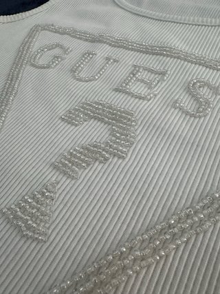 Top Guess Tirantes Blanco Talla S