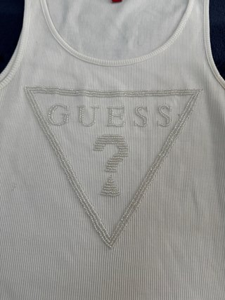 Top Guess Tirantes Blanco Talla S