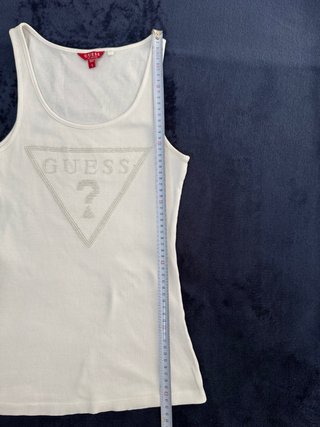 Top Guess Tirantes Blanco Talla S