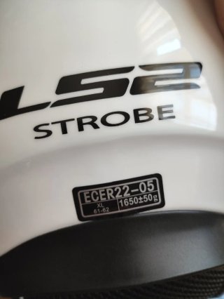 Casco Moto LS2 Talla XL Blanco