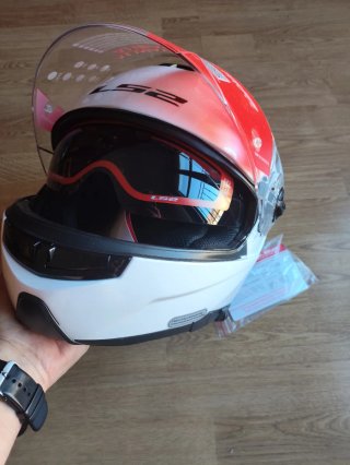 Casco Moto LS2 Talla XL Blanco