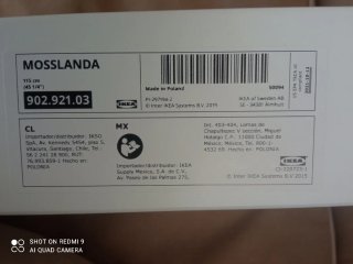 Balda Ikea Moslanda Blanca 115cm