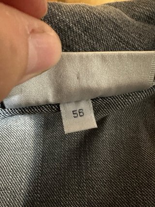 Chaqueta vaquera El Corte Inglés gris talla 56