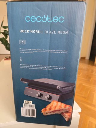 Plancha Cecotec Rock'nGrill Blaze Neon