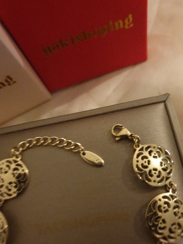 Pulseira banhada a ouro 18k