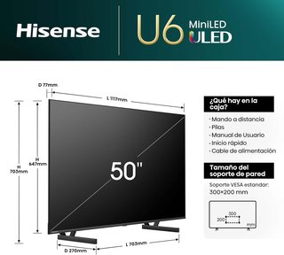 Hisense 50U6NQ TV Mini-LED 50